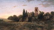 Modest Urgell El toc d'oracio oil painting